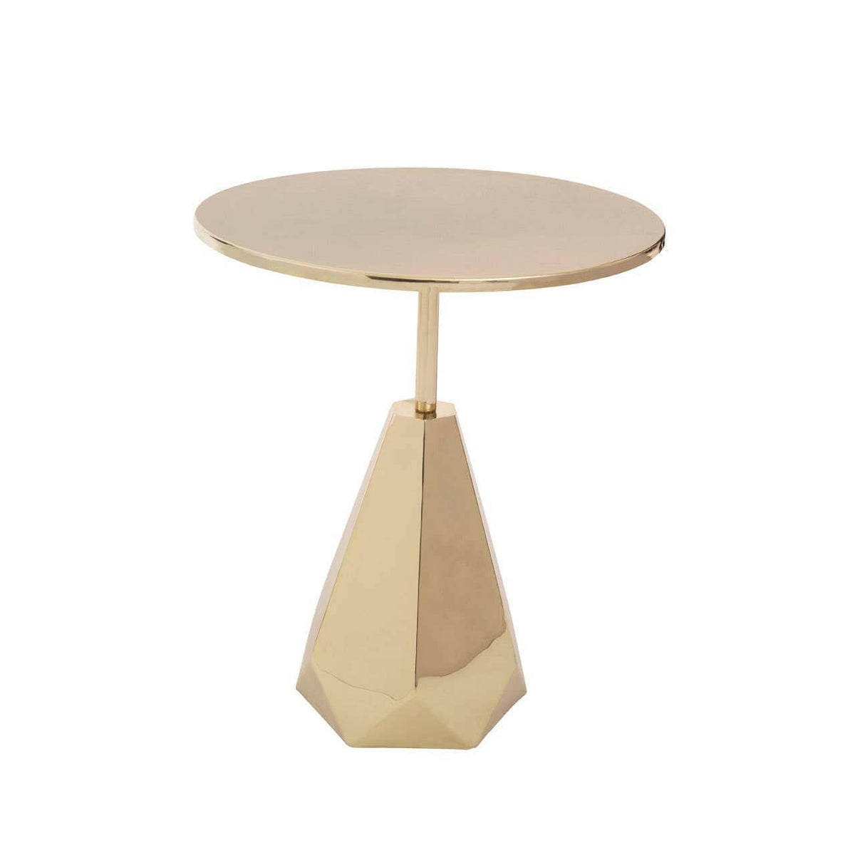 Amira Shiny Gold Side Table.