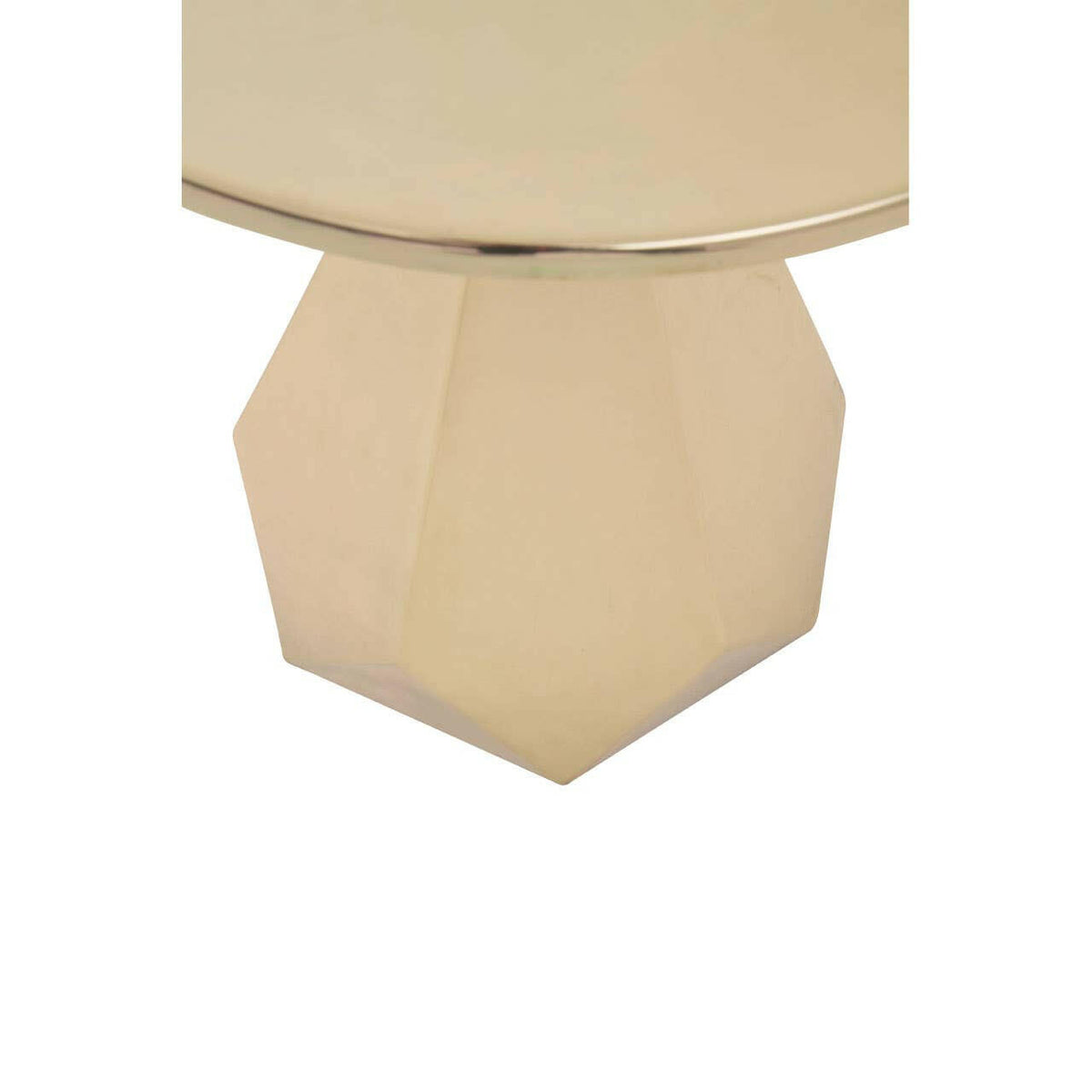 Amira Shiny Gold Side Table.