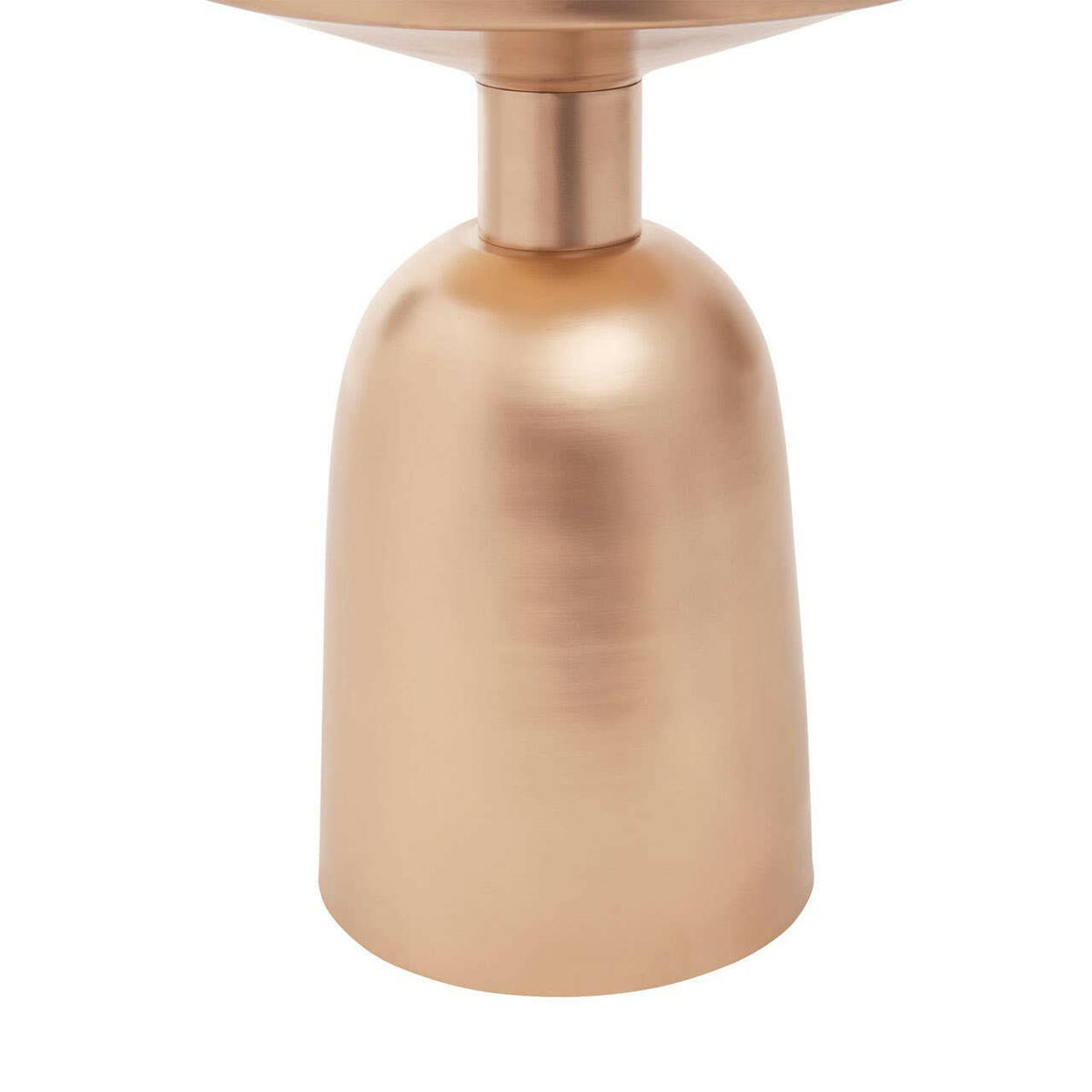 Amira White Marble Top Gold Base Side Table.