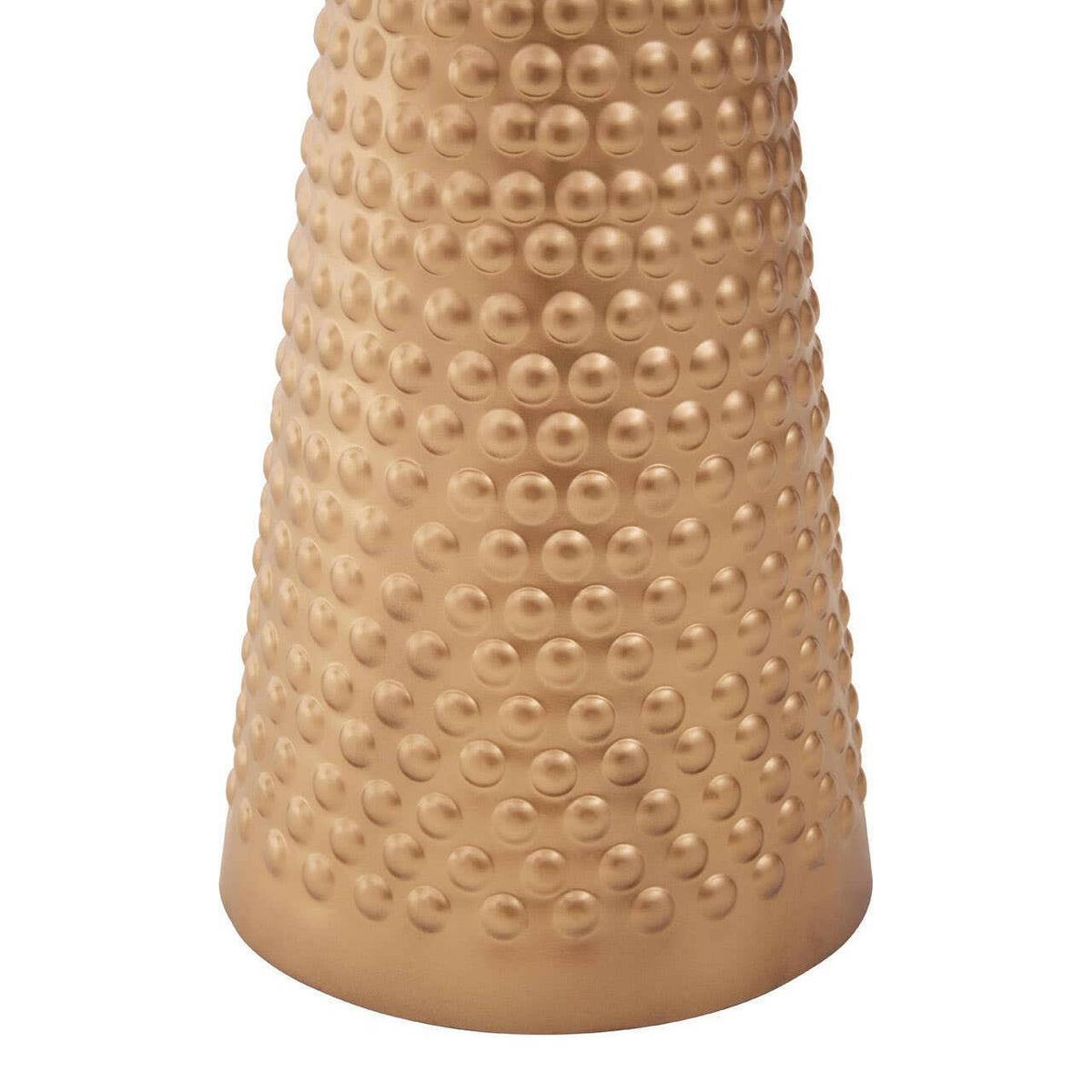 Amira White Top Gold Base Side Table.