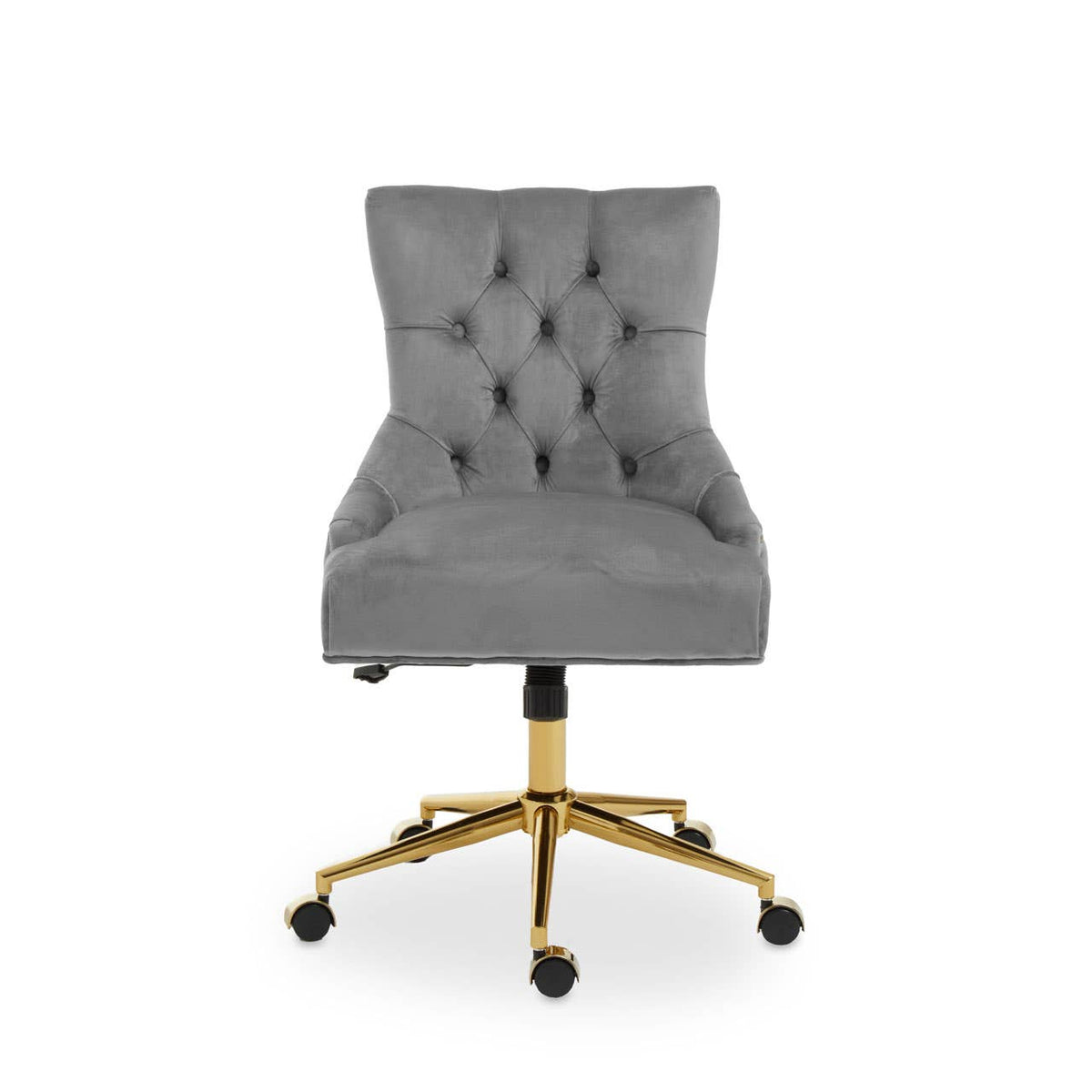 Anita Grey Velvet Home Office Chair.