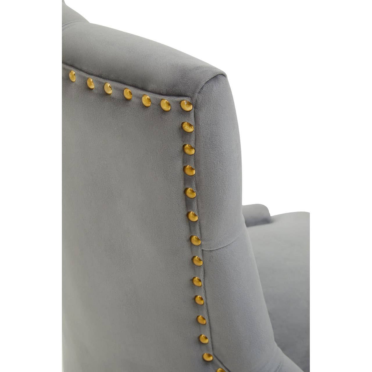 Anita Grey Velvet Home Office Chair.