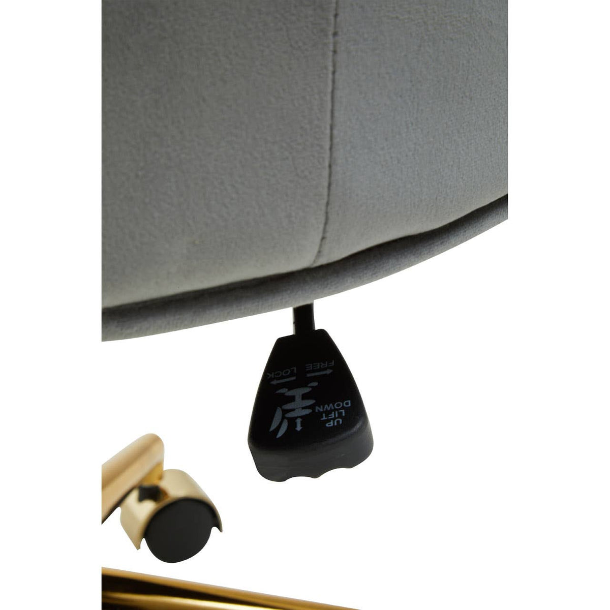 Anita Grey Velvet Home Office Chair.