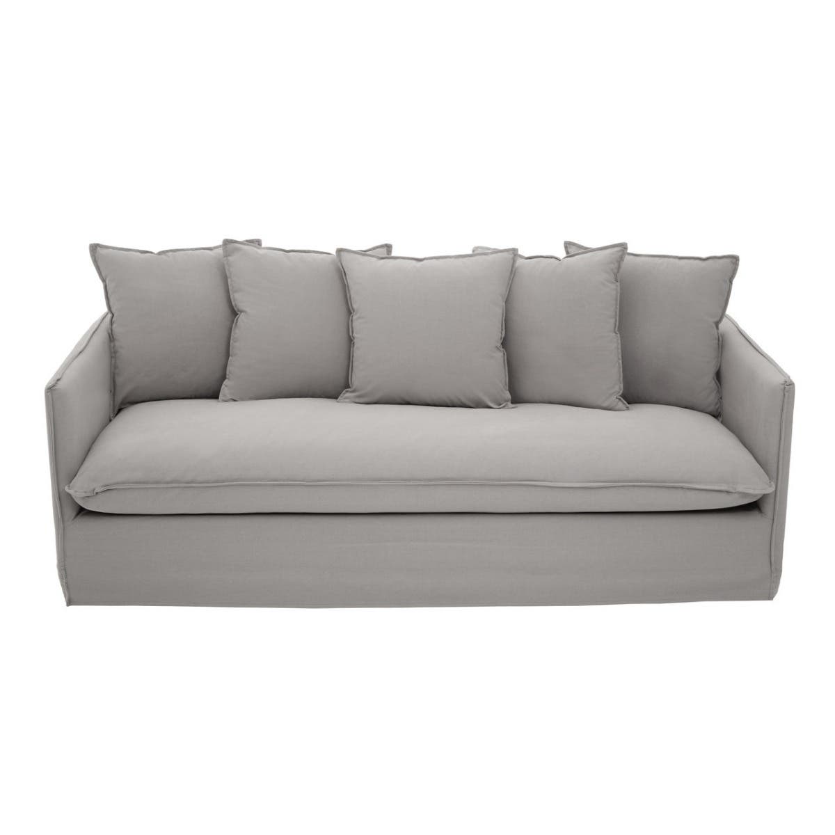 Noosa & Co. Living Antibes 3 Seater Grey Sofa House of Isabella UK