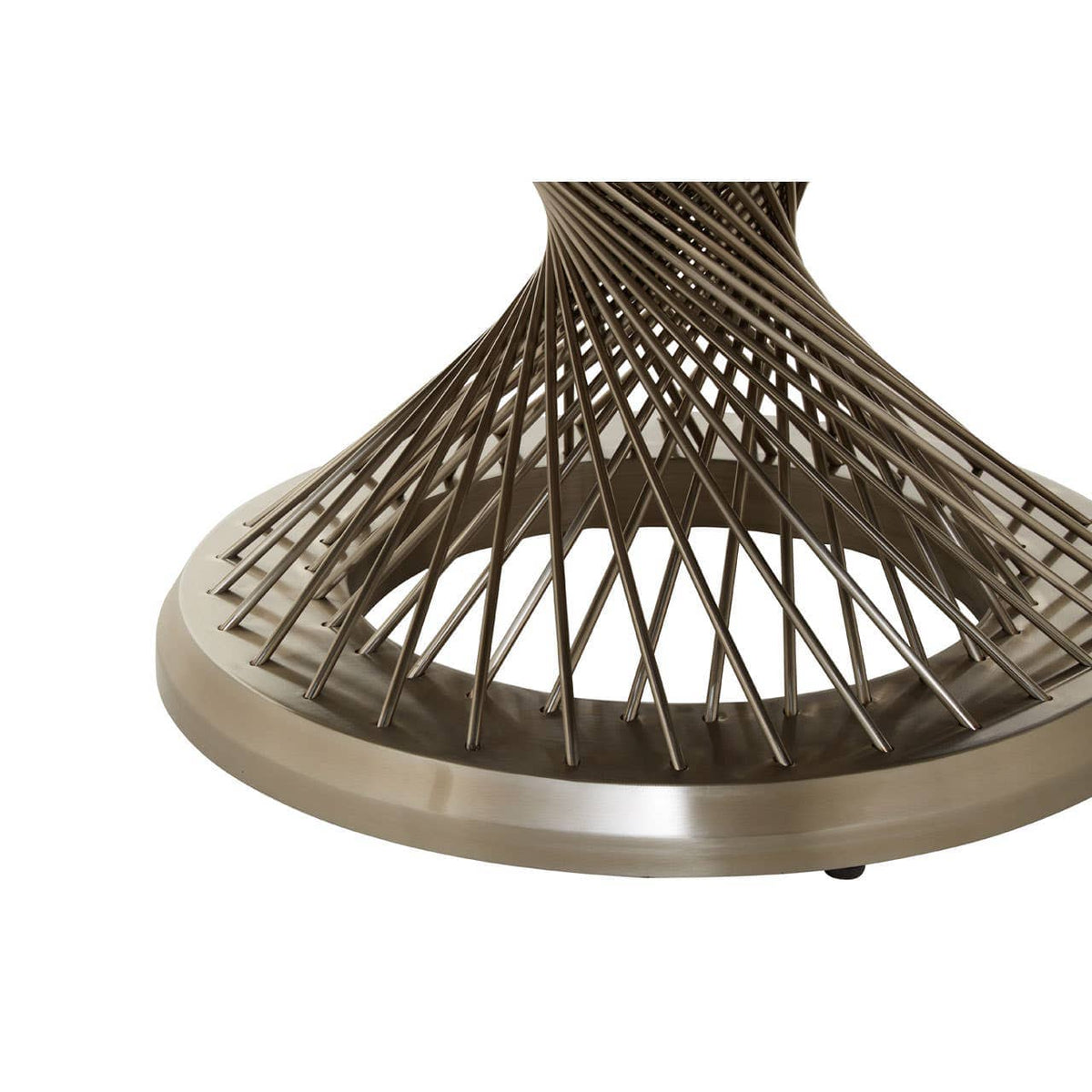 Anzio Coffee Table with Silver Base.