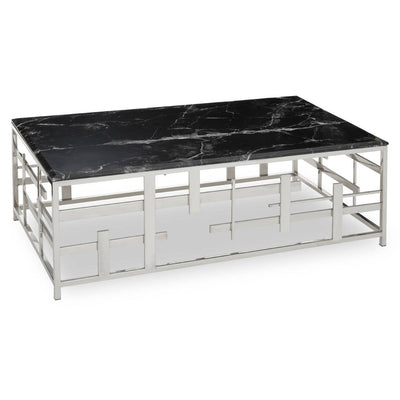 Noosa & Co. Living Aprilia Black Marble Coffee Table House of Isabella UK