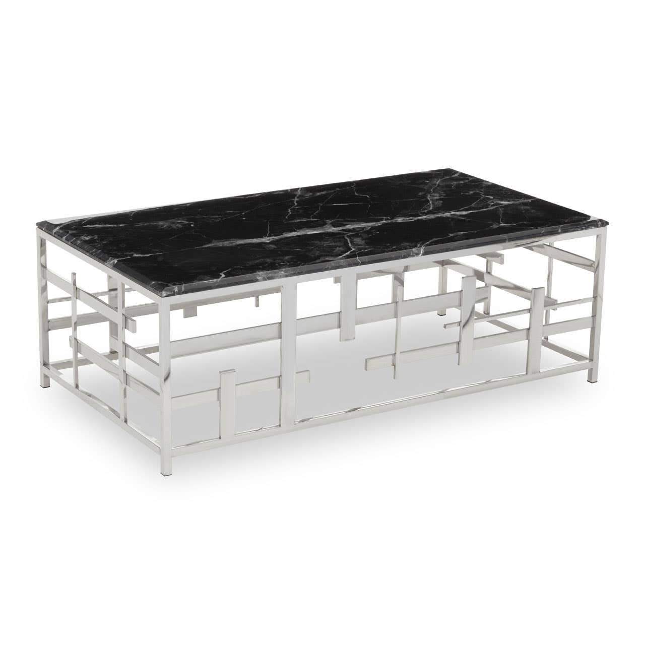 Noosa & Co. Living Aprilia Black Marble Coffee Table House of Isabella UK