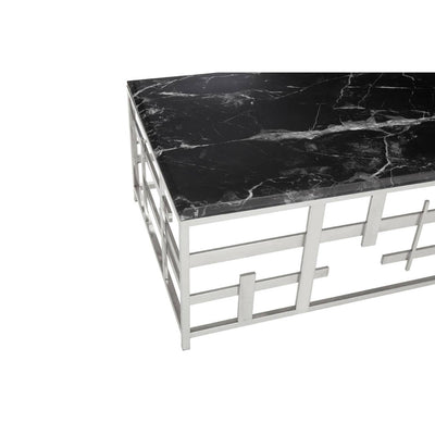 Noosa & Co. Living Aprilia Black Marble Coffee Table House of Isabella UK