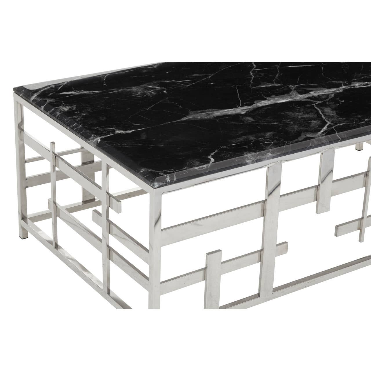 Noosa & Co. Living Aprilia Black Marble Coffee Table House of Isabella UK