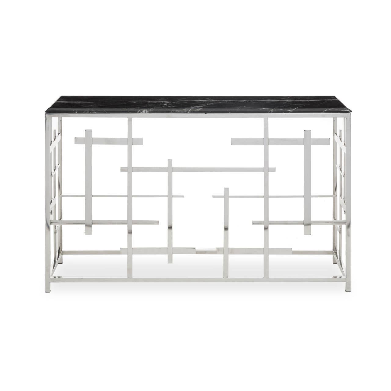 Noosa & Co. Living Aprilia Black Marble Console Table House of Isabella UK