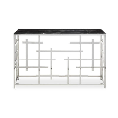 Noosa & Co. Living Aprilia Black Marble Console Table House of Isabella UK