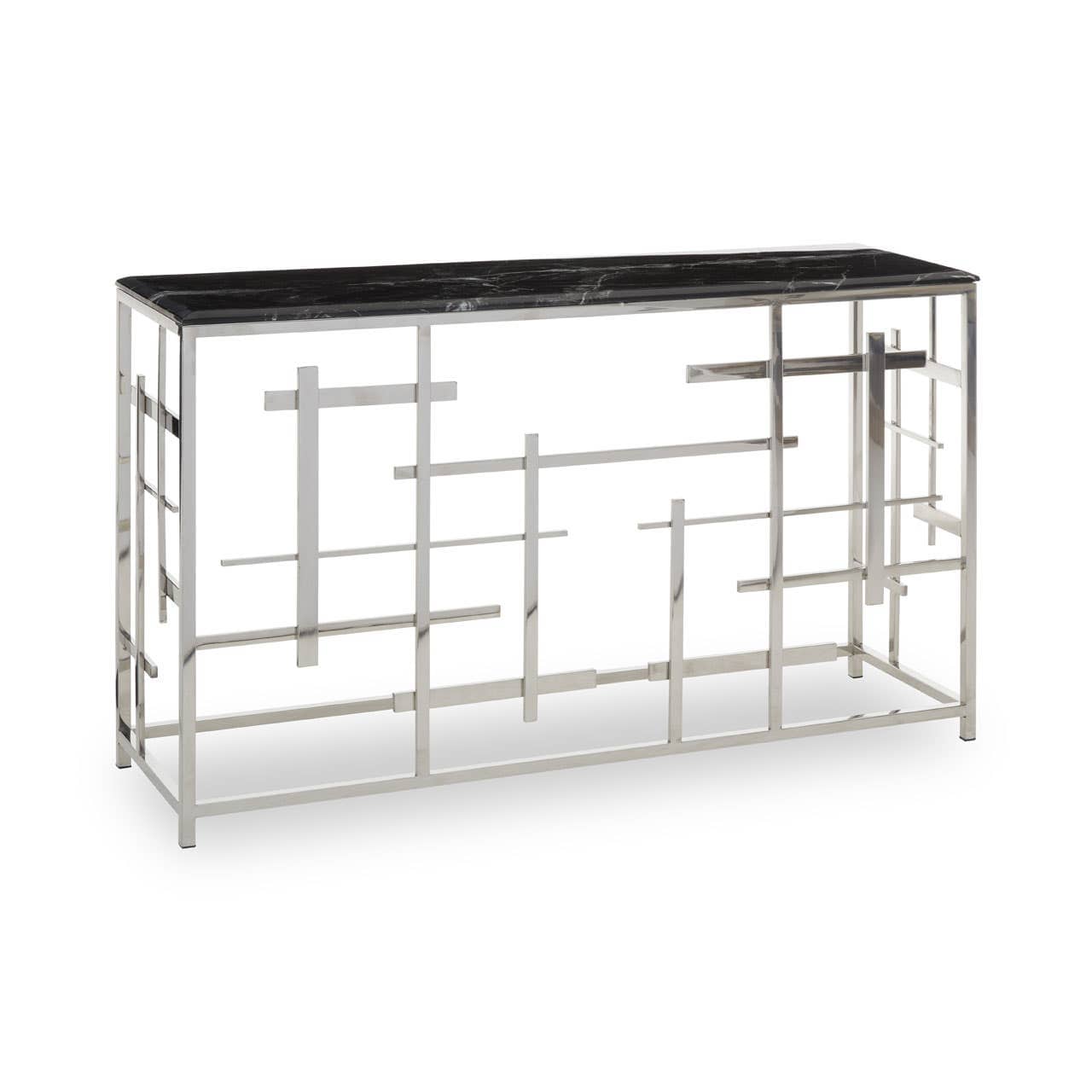 Noosa & Co. Living Aprilia Black Marble Console Table House of Isabella UK