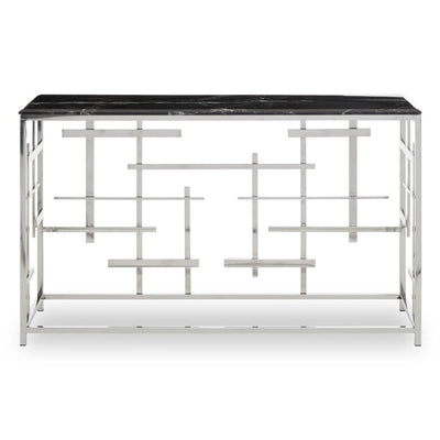 Noosa & Co. Living Aprilia Black Marble Console Table House of Isabella UK