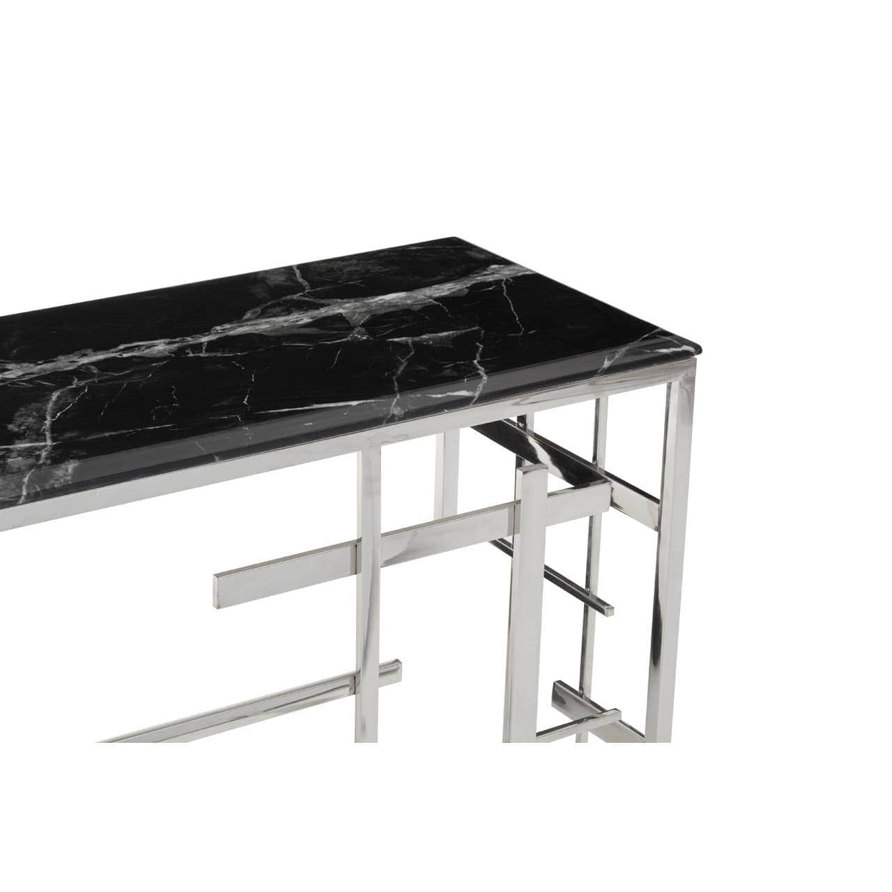 Noosa & Co. Living Aprilia Black Marble Console Table House of Isabella UK