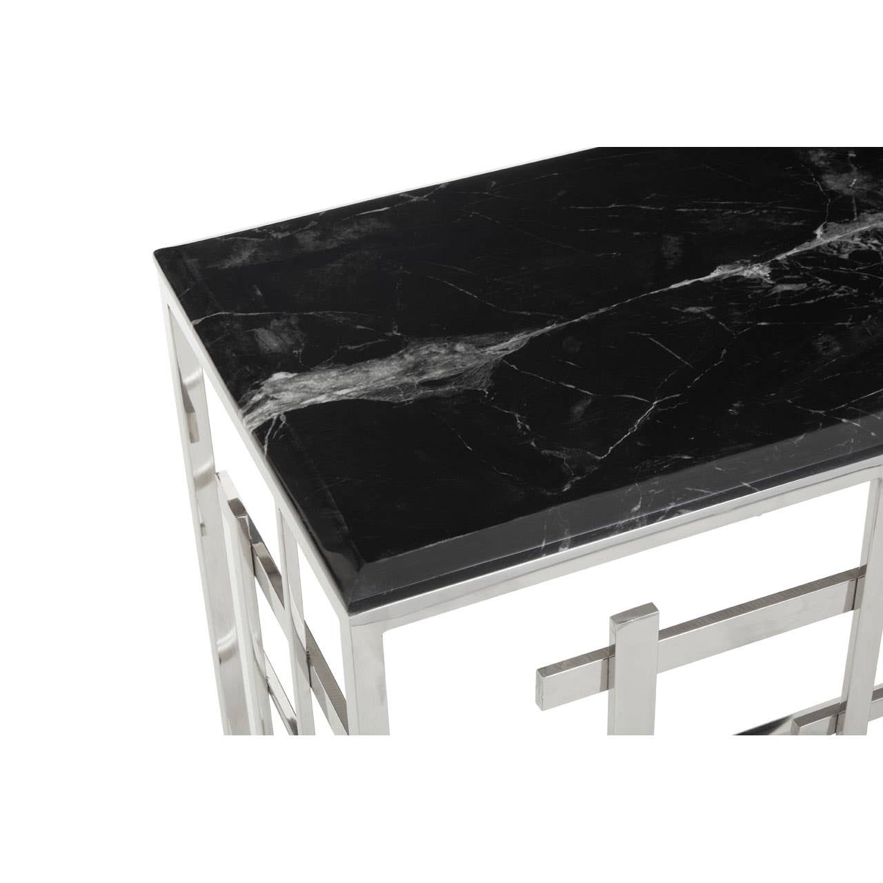 Noosa & Co. Living Aprilia Black Marble Console Table House of Isabella UK