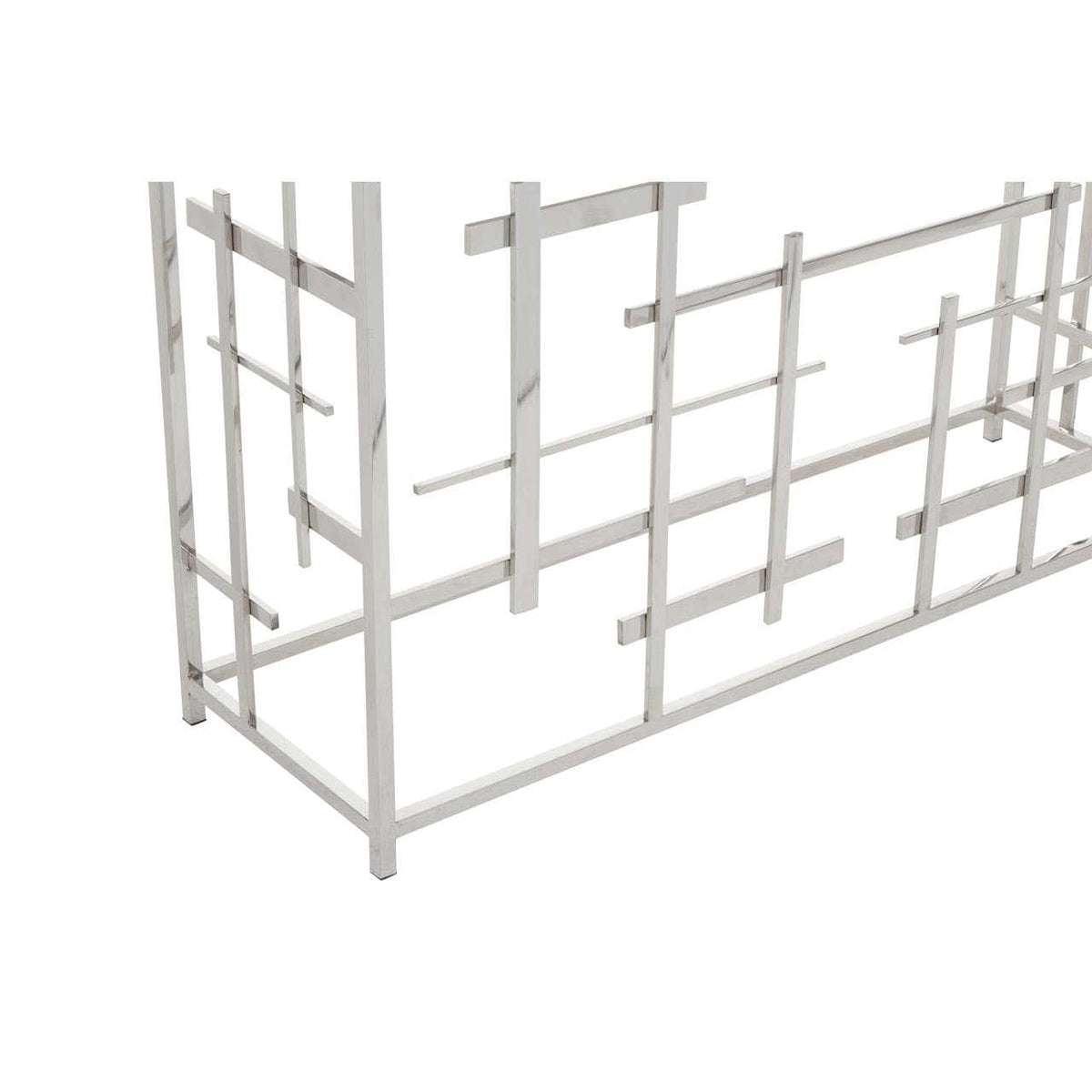 Aprilia Black Marble Console Table.