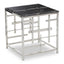 Aprilia Black Marble Side Table.