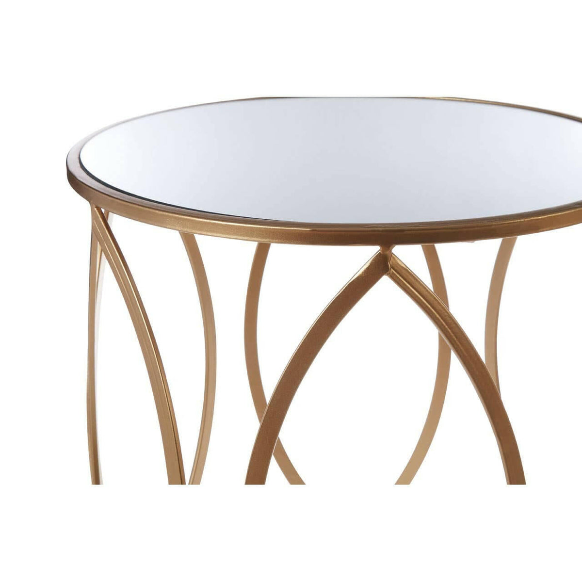 Arcana Gold Finish Side Tables - Set Of 2.