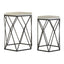 Arcana Hexagonal Side Tables - Set Of 2.