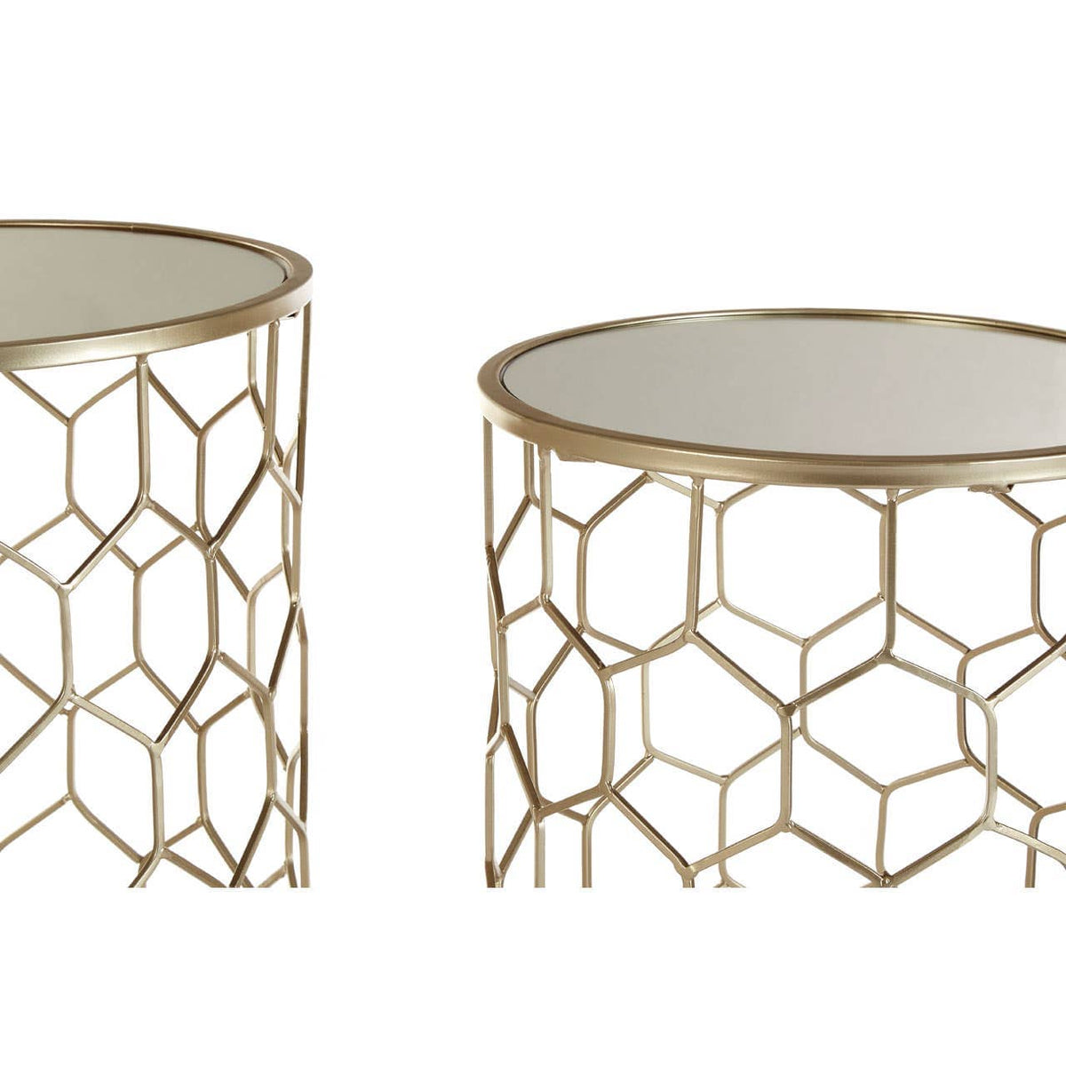 Arcana Honeycomb Side Tables - Set Of 2.