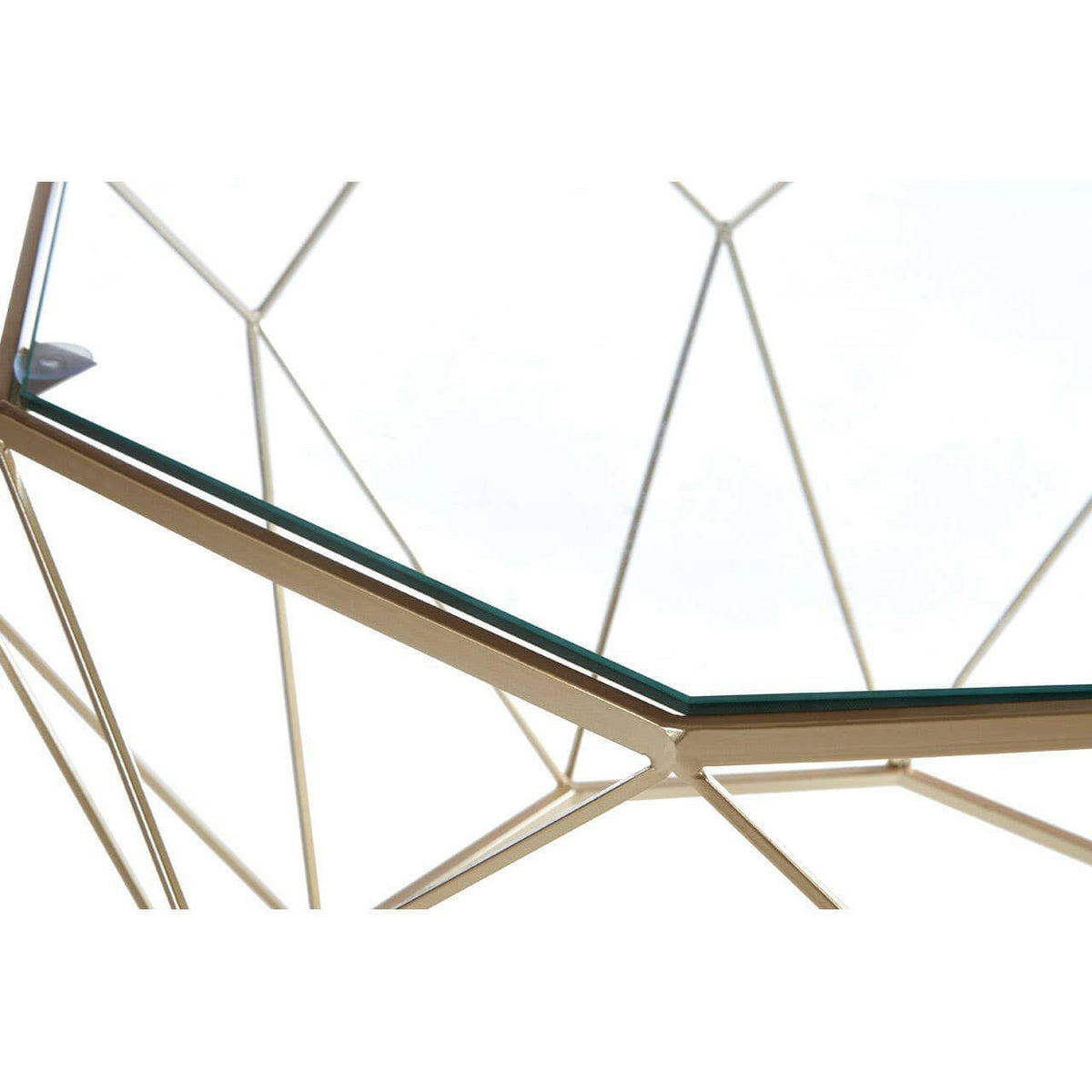 Arcana Set Of 2 Clear Glass Tables.