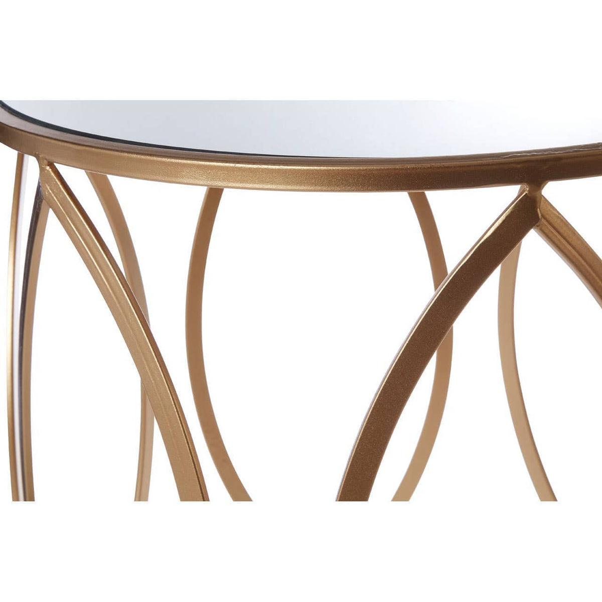 Noosa & Co. Living Arcana Set Of Two Gold Finish Side Tables. House of Isabella UK