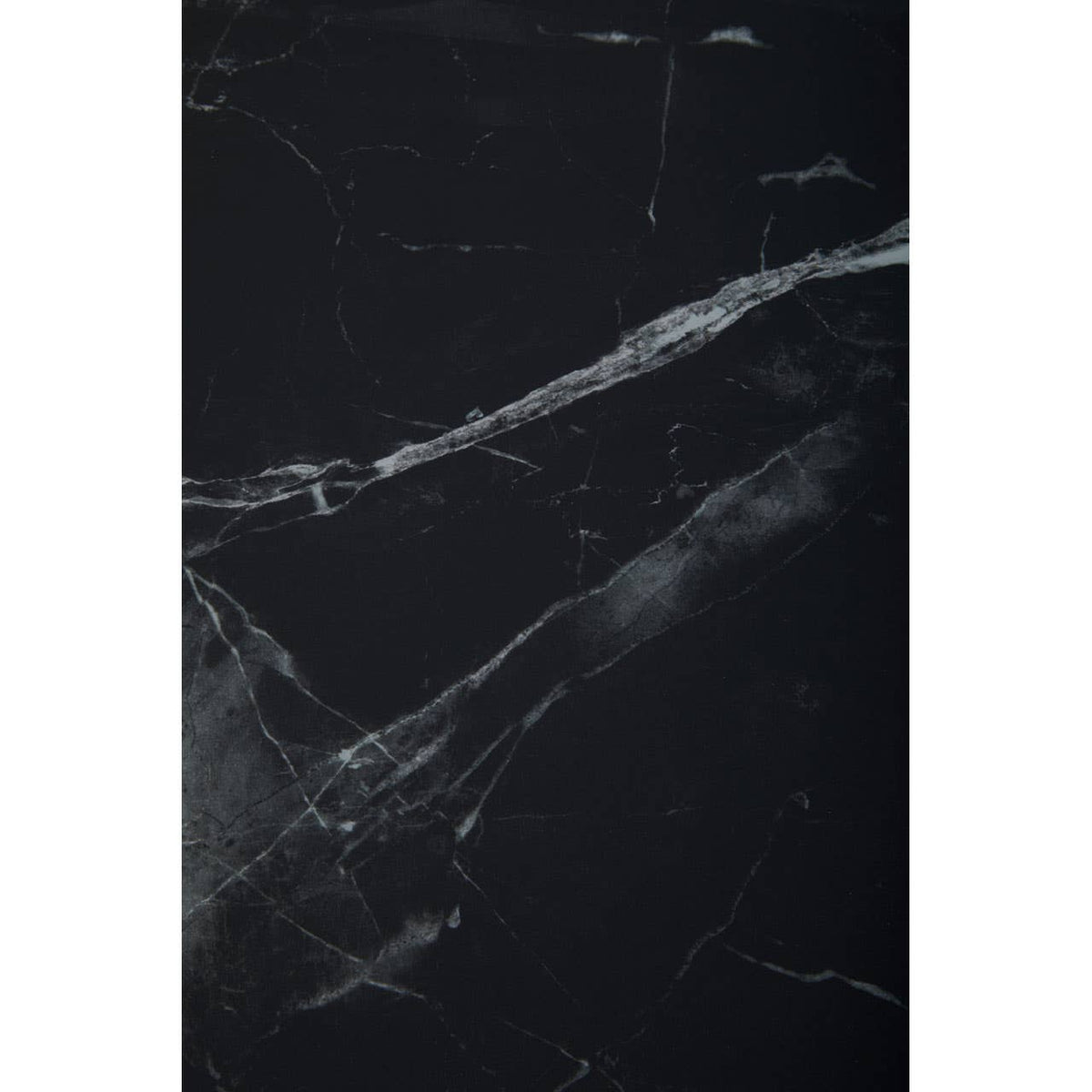 Arenza Black Marble And Silver Console Table.