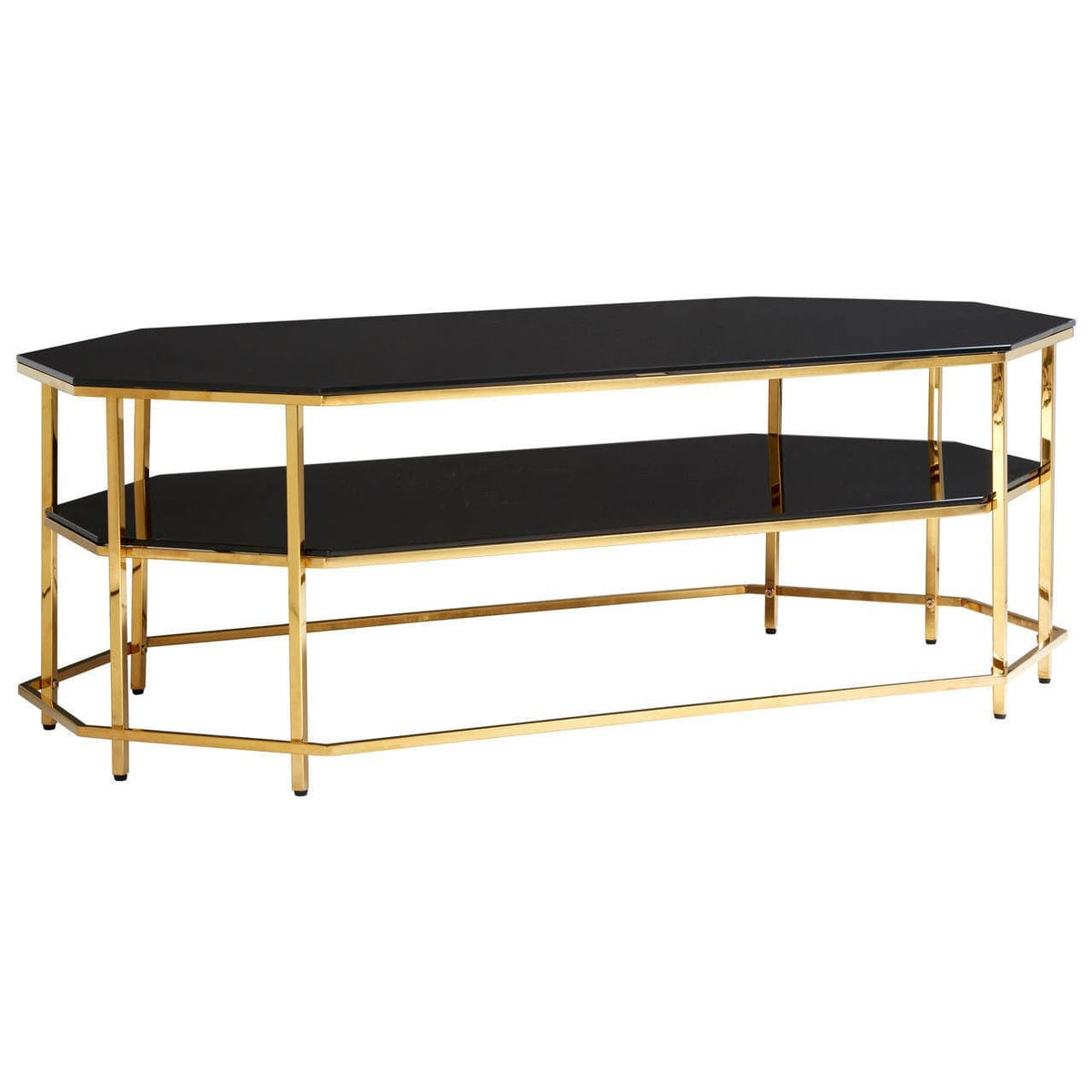 Noosa & Co. Living Arezzo Black Tempered Glass Coffee Table House of Isabella UK