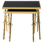 Noosa & Co. Living Arezzo Gold and Black Set Of 2 Nesting Tables House of Isabella UK