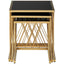 Noosa & Co. Living Arezzo Gold and Black Set Of 3 Nesting Tables House of Isabella UK