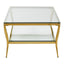 Noosa & Co. Living Arezzo Tempered Glass Two Tier Coffee Table House of Isabella UK