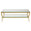 Noosa & Co. Living Arezzo Tempered Glass Two Tier Coffee Table House of Isabella UK
