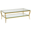 Noosa & Co. Living Arezzo Tempered Glass Two Tier Coffee Table House of Isabella UK