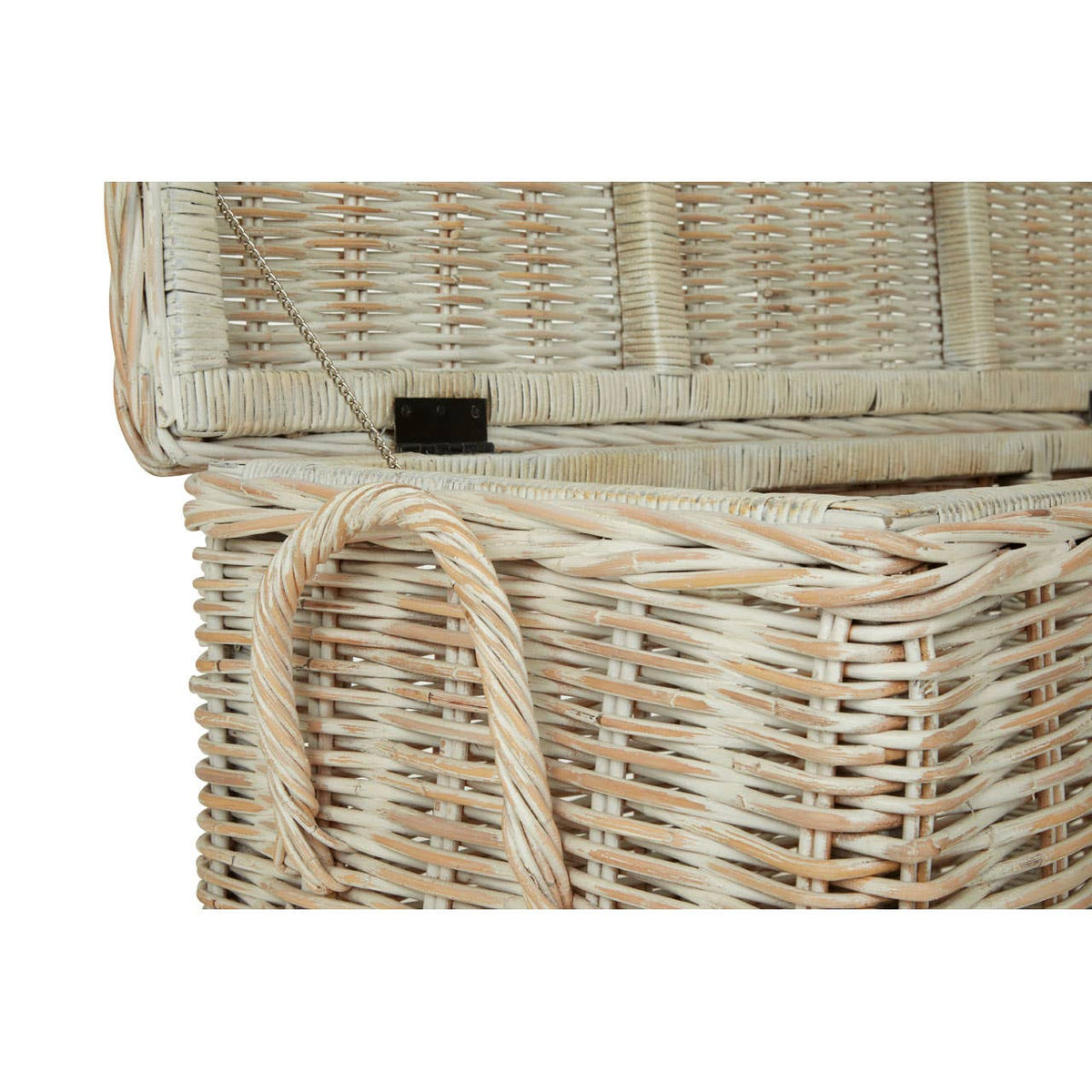 Argento Natural Rattan White Storage Boxes.