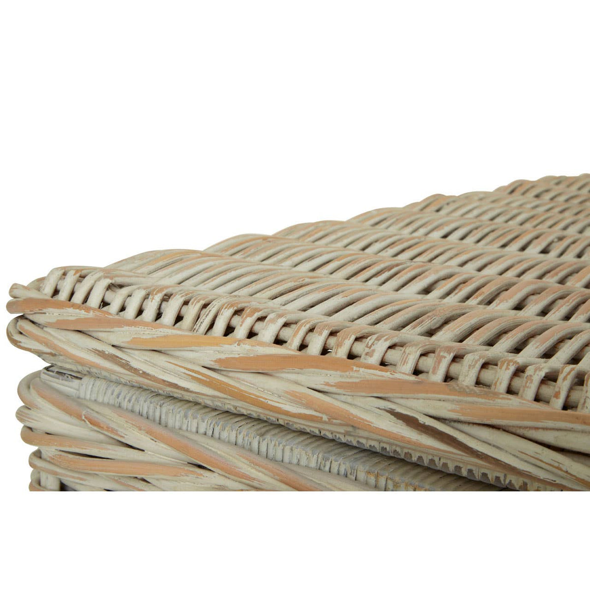 Argento Natural Rattan White Storage Boxes.