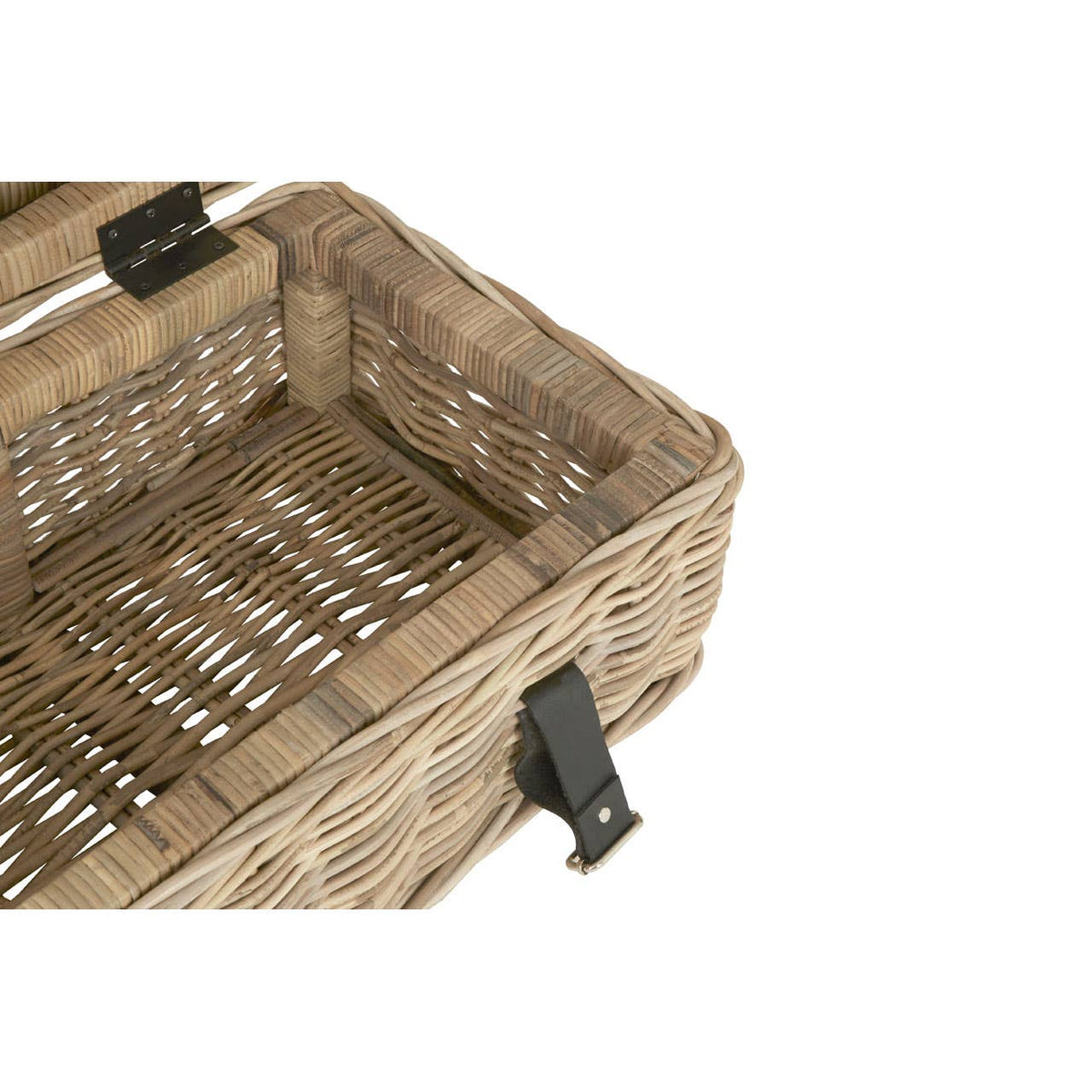 Argento Set Of 2 Grey Natural Rattan Storage Trunks.