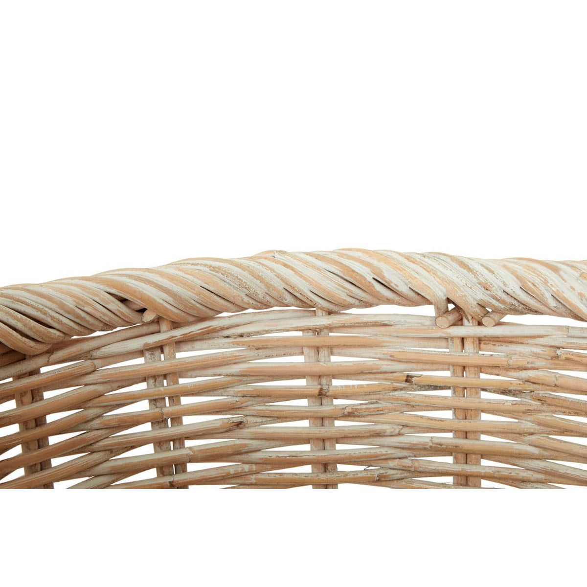Argento Set Of Three Kubu Natural Rattan Laundry Baskets.