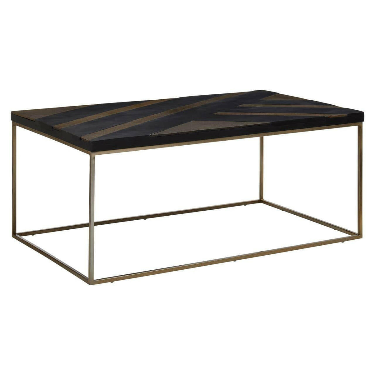 Aris Black And Gold Coffee Table.