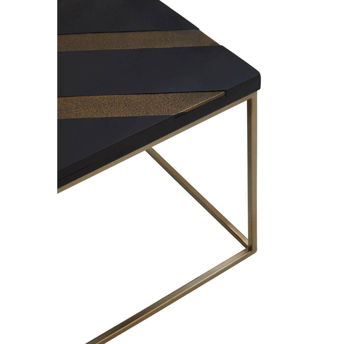 Aris Black And Gold Coffee Table.
