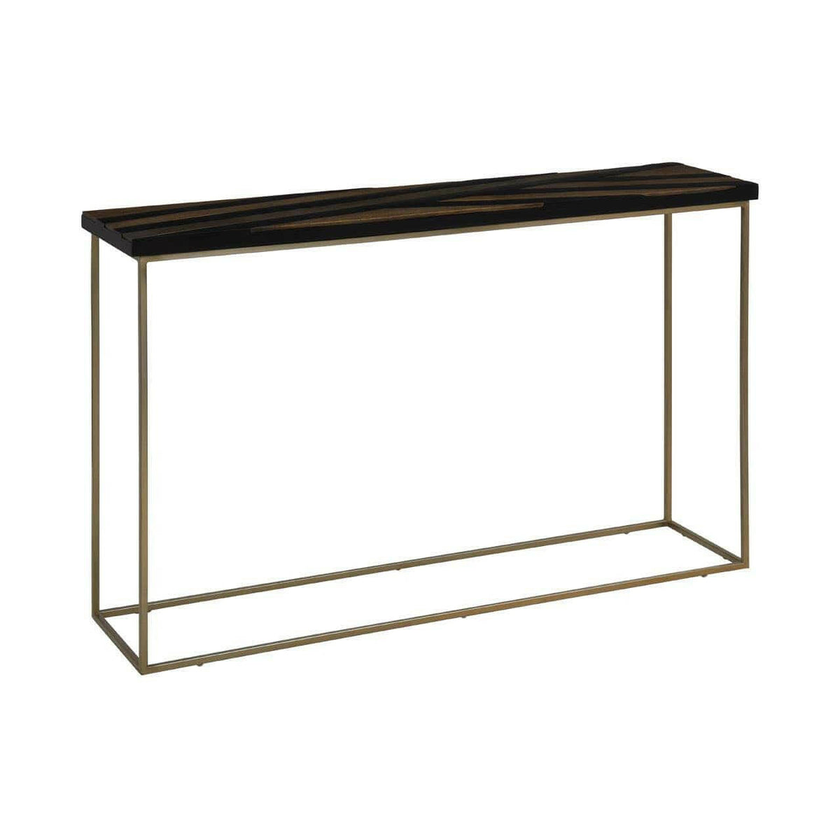 Aris Black And Gold Console Table.