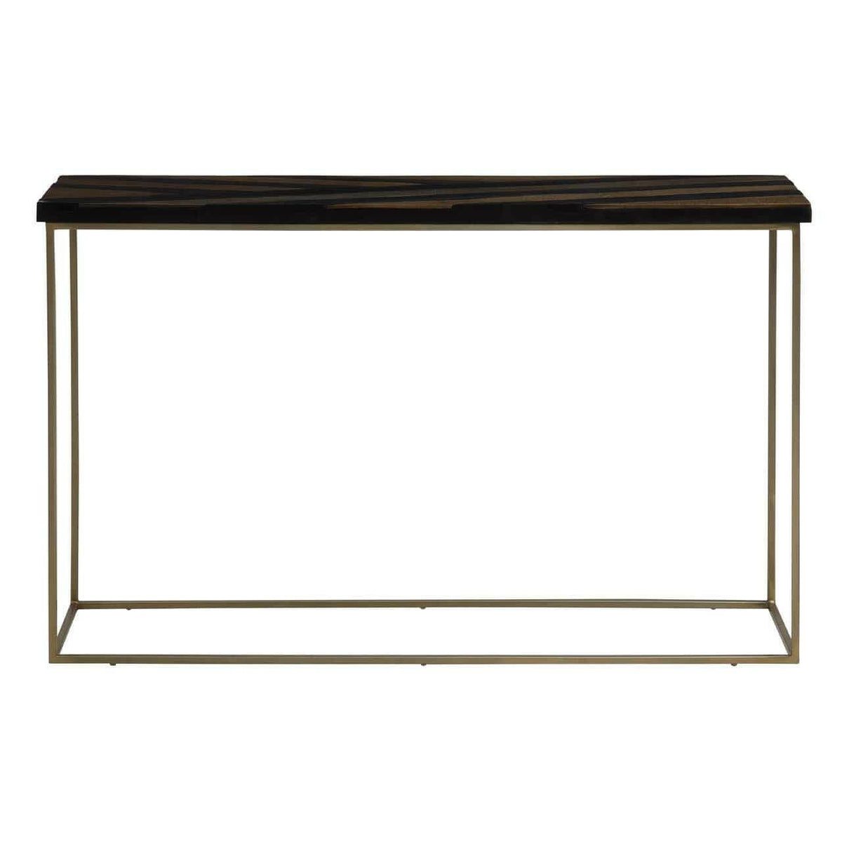 Aris Black And Gold Console Table.