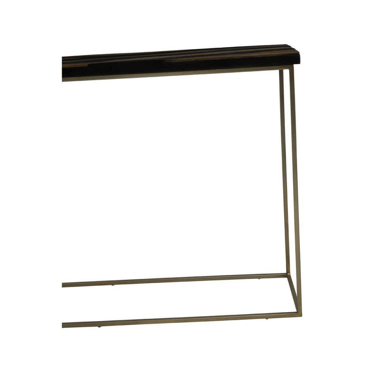 Aris Black And Gold Console Table.