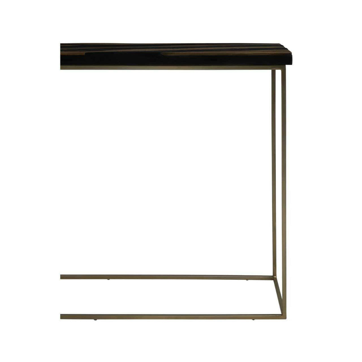 Aris Black And Gold Console Table.