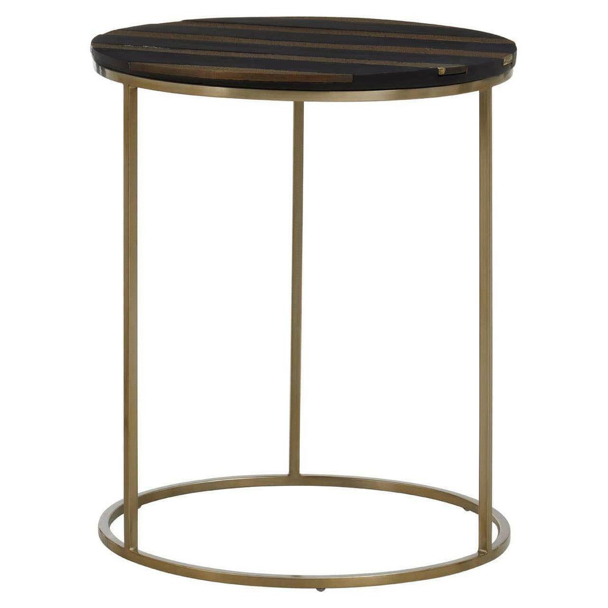 Aris Black And Gold Side Table.