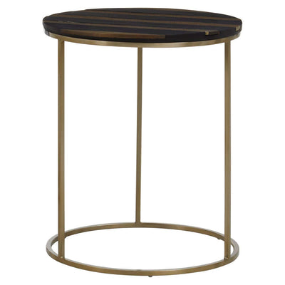 Noosa & Co. Living Aris Black And Gold Side Table House of Isabella UK