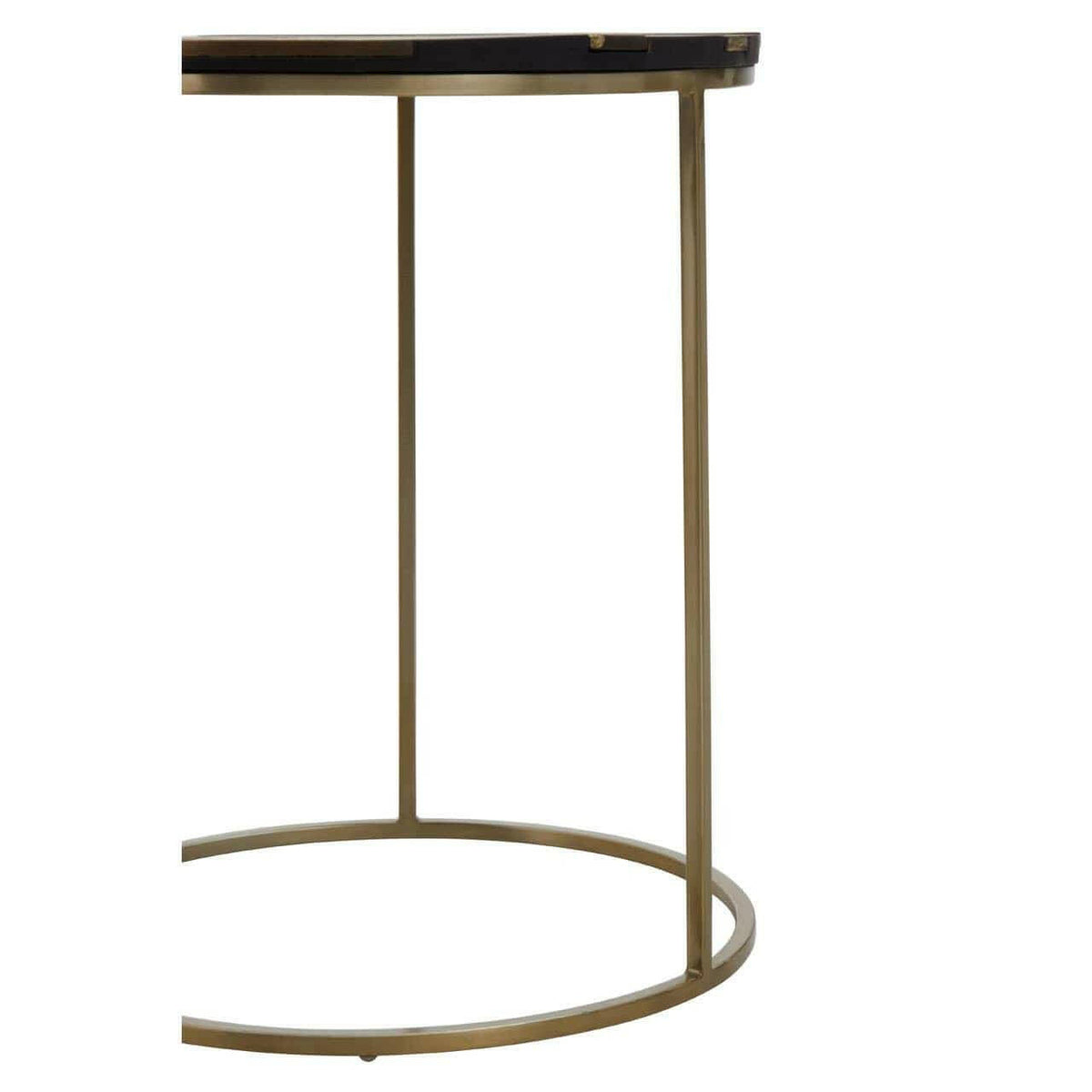 Aris Black And Gold Side Table.