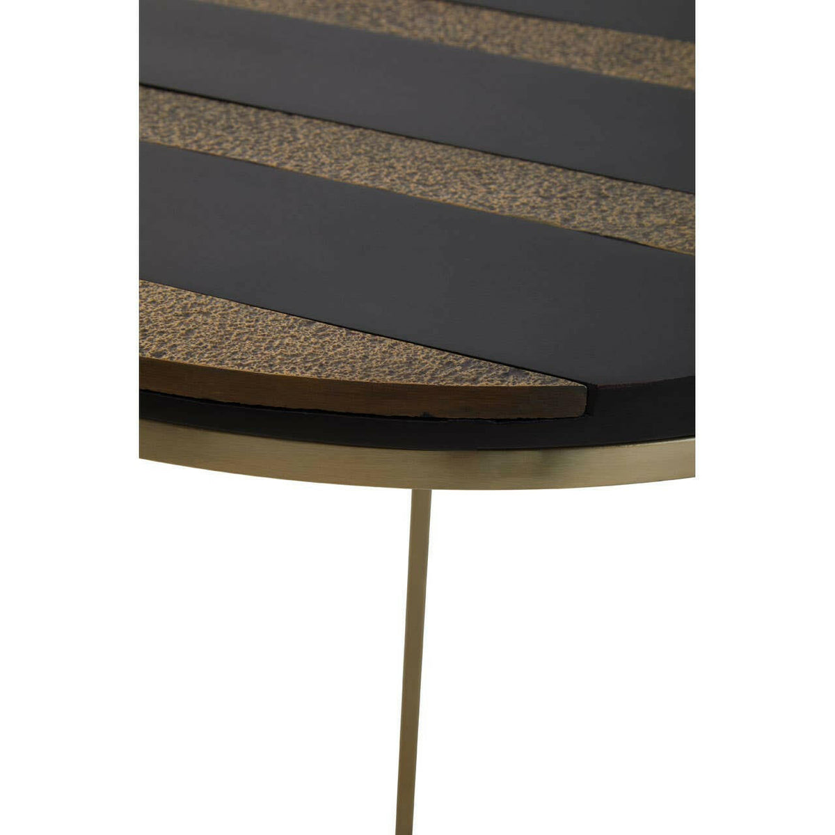Aris Black And Gold Side Table.