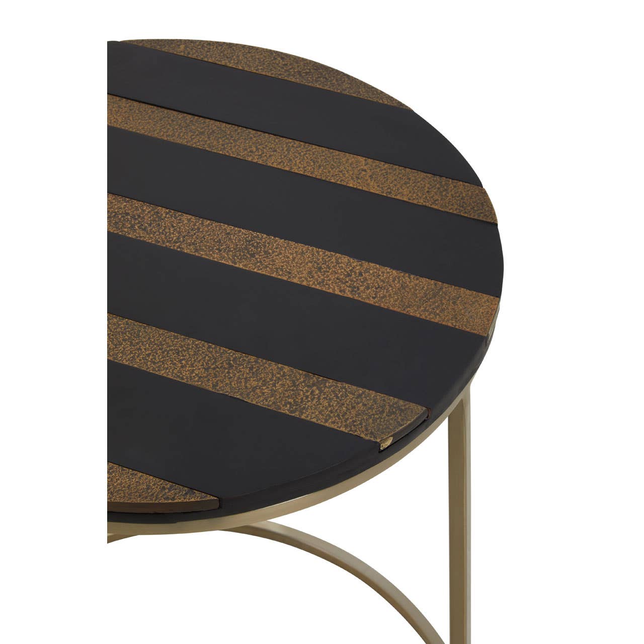 Noosa & Co. Living Aris Black And Gold Side Table House of Isabella UK