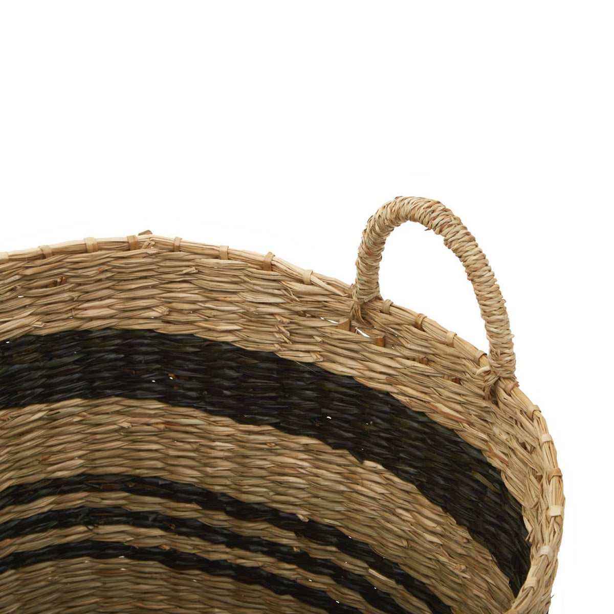Arles Black Stripes Seagrass Baskets.