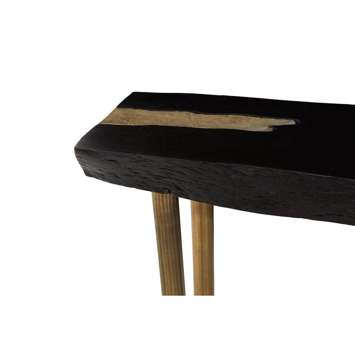 Noosa & Co. Living Asamra Black Acacia Wood Console Table House of Isabella UK